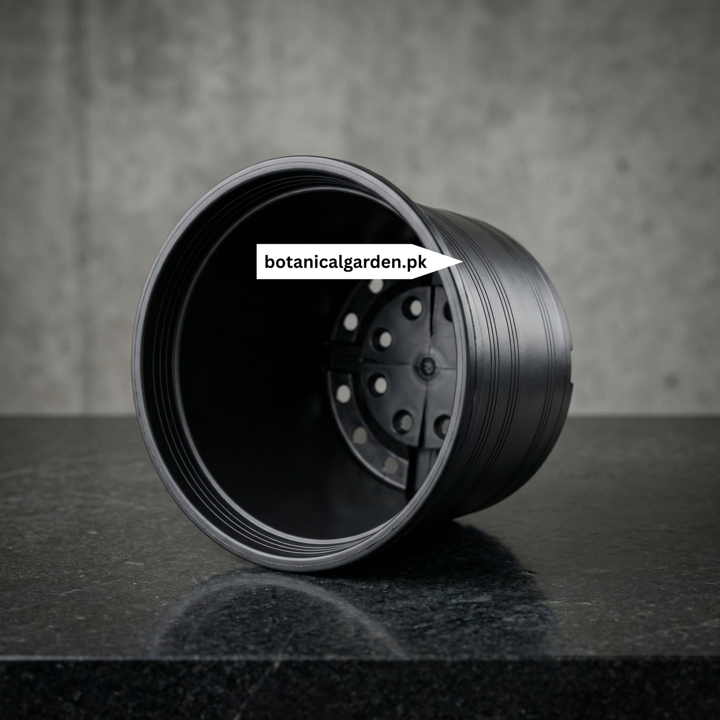 Black Plastic Pot 6inch