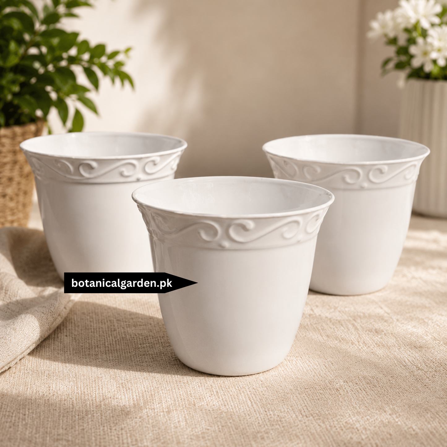 Elegant Plastic Pot 3.5Inch