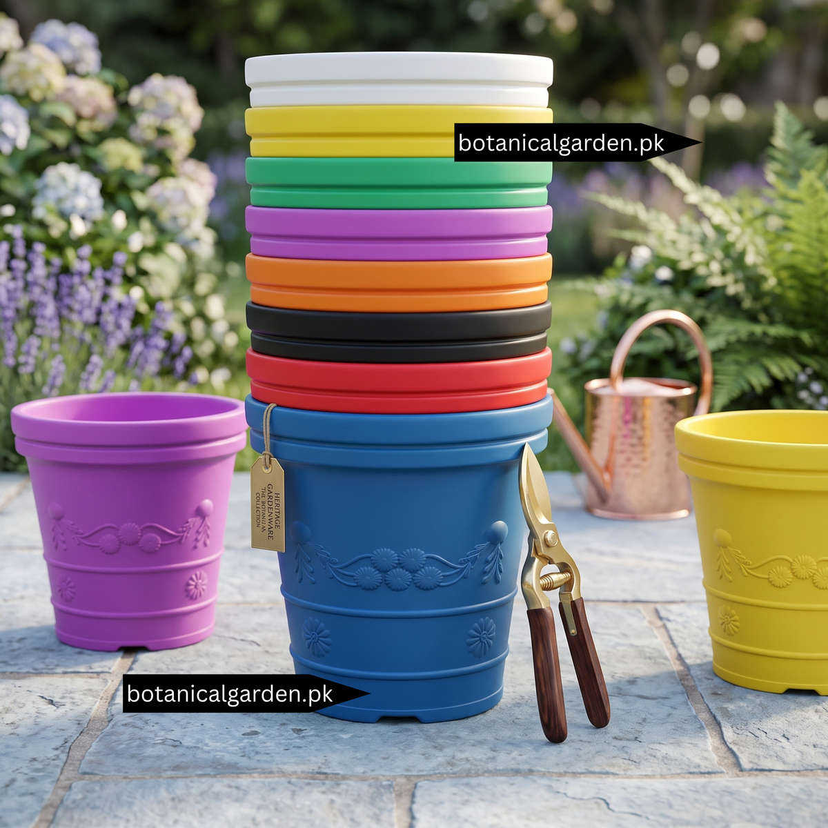 Floral Fiber Pot 13 Inch
