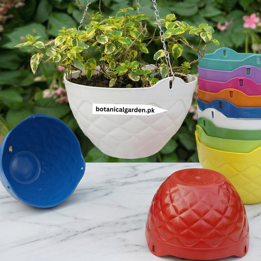 Diamond Pattern Hanging Chain Basket