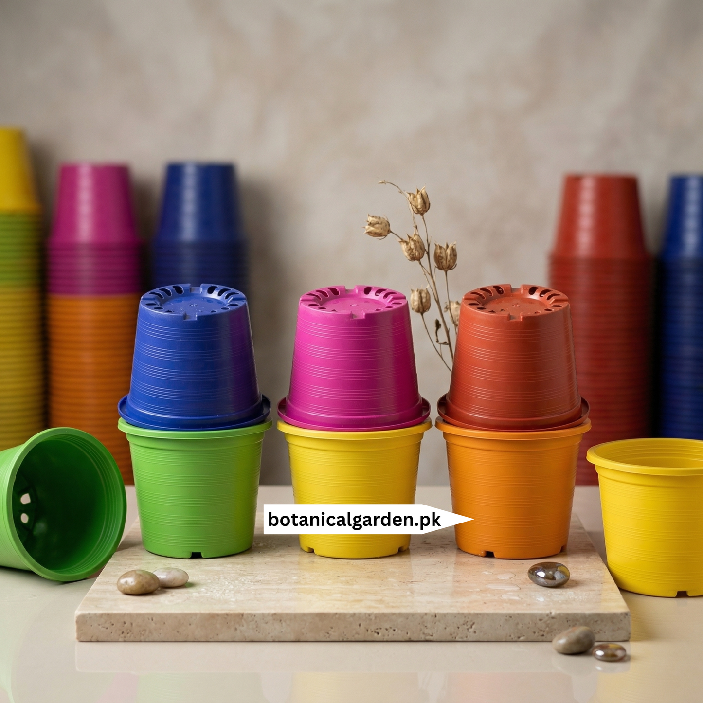 Premium Vibrant Round Nursery Planters 10Inch