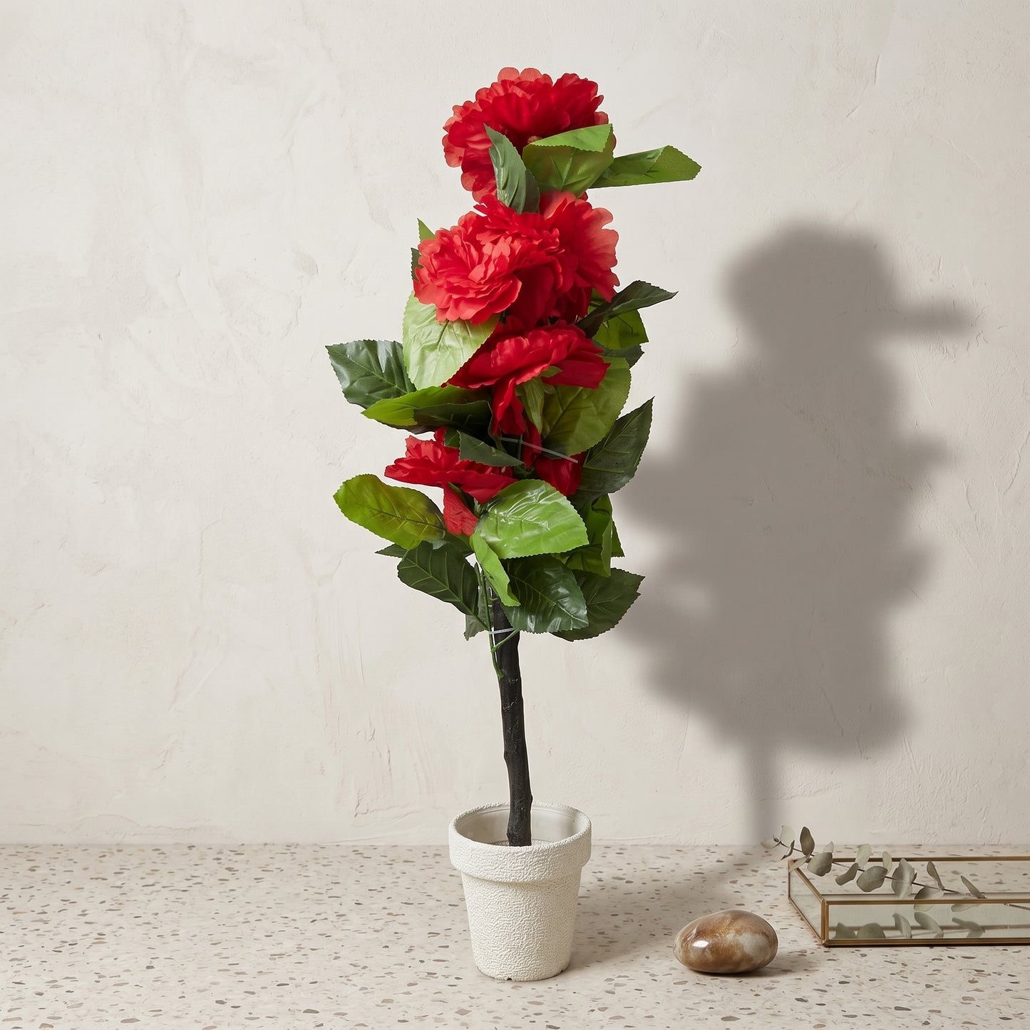 Artificial Red Blossom Tree