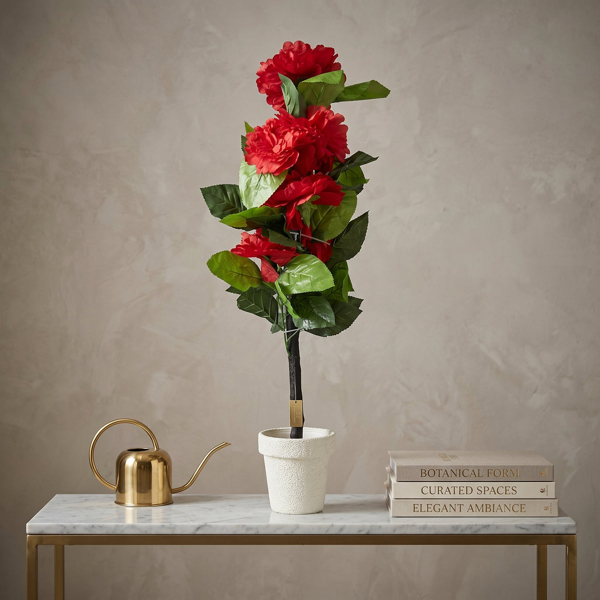 Artificial Red Blossom Tree