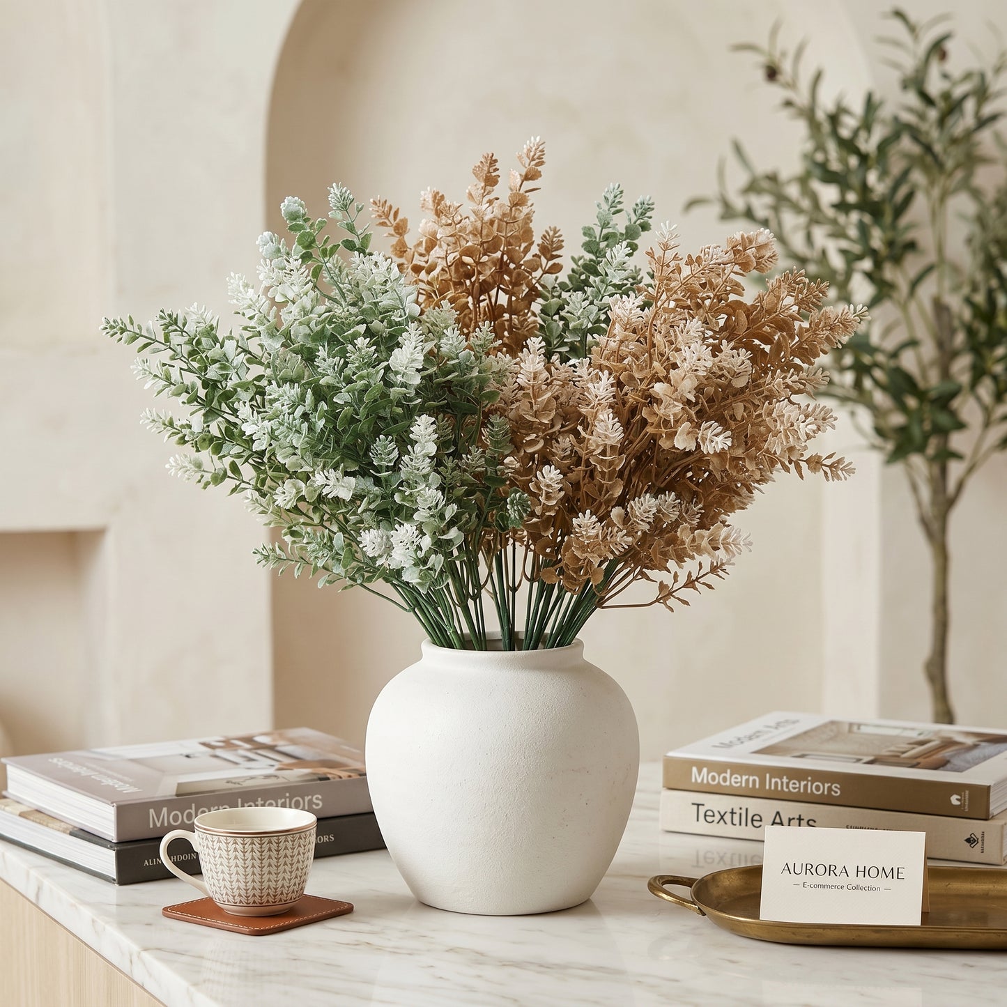 Frosted Meadow Artificial Foliage Bunch