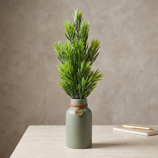 Lush Green Artificial Foliage Stem