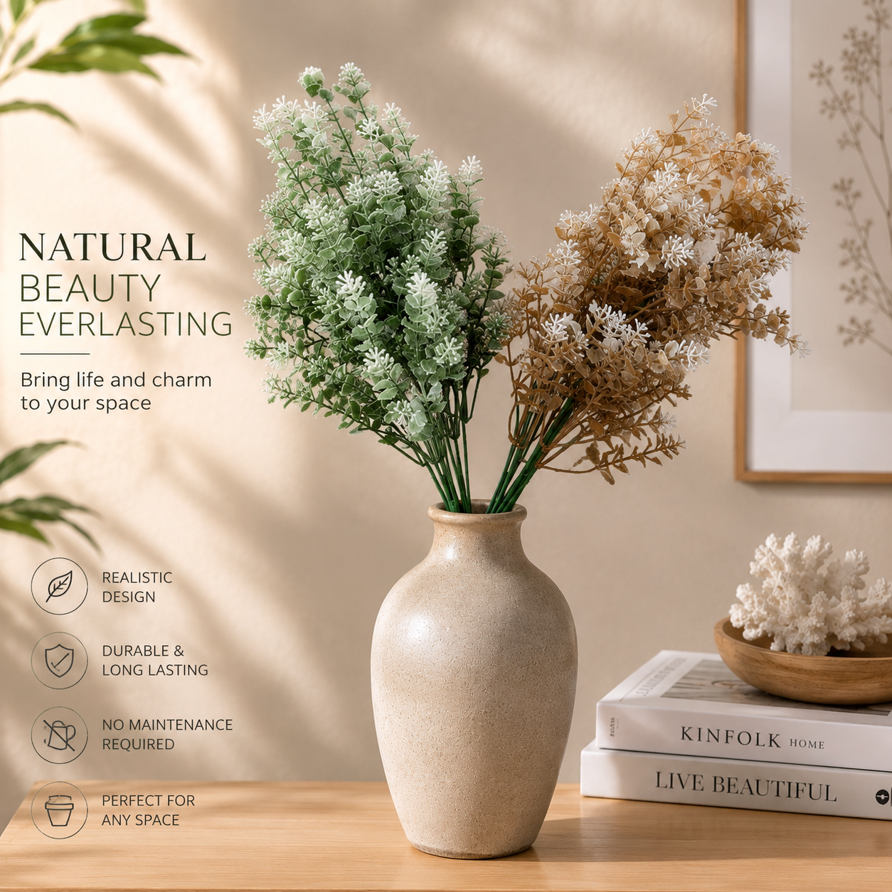 Frosted Meadow Artificial Foliage Bunch