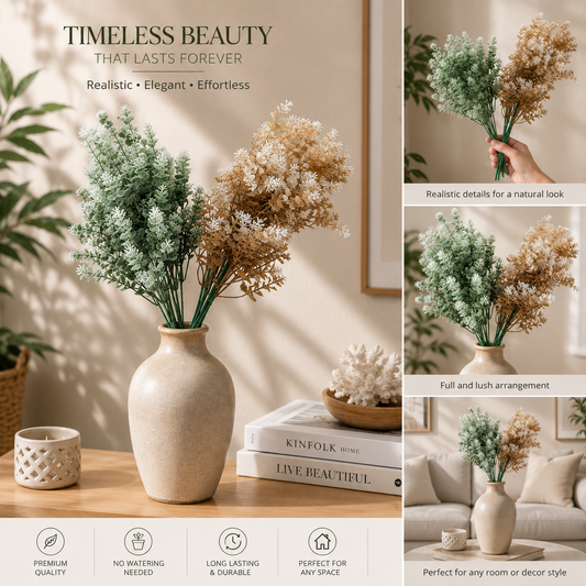 Frosted Meadow Artificial Foliage Bunch