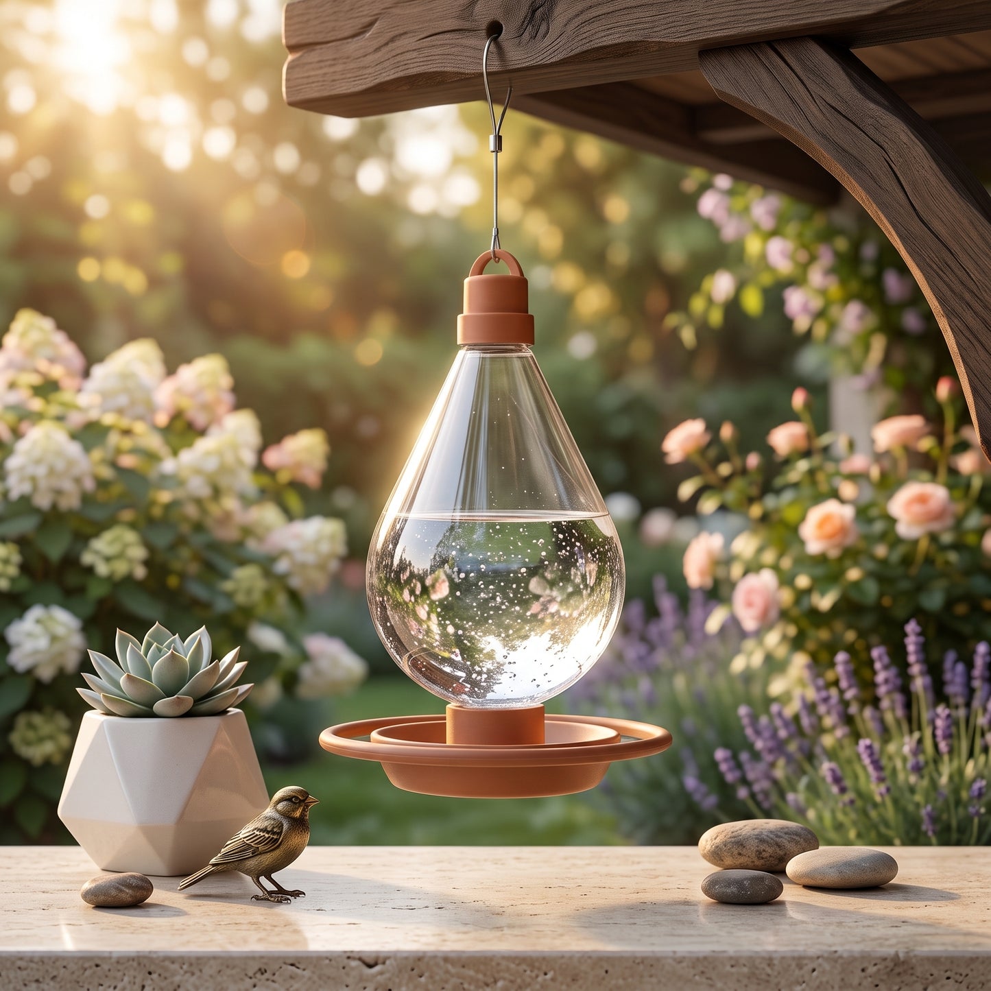 Premium Hanging Birds Water Feeder