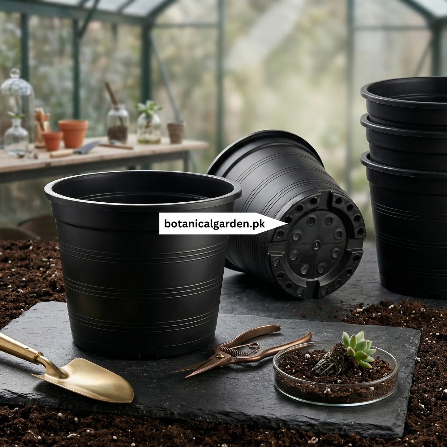 Black Plastic Pot 8.5inch