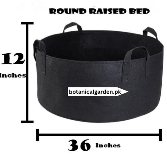 Round Fabric Raised Garden Bed 36 Inch