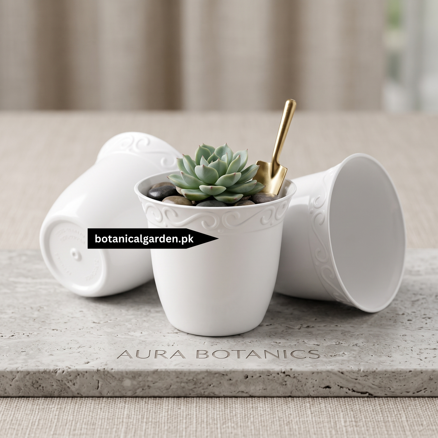 Elegant Plastic Pot 3.5Inch