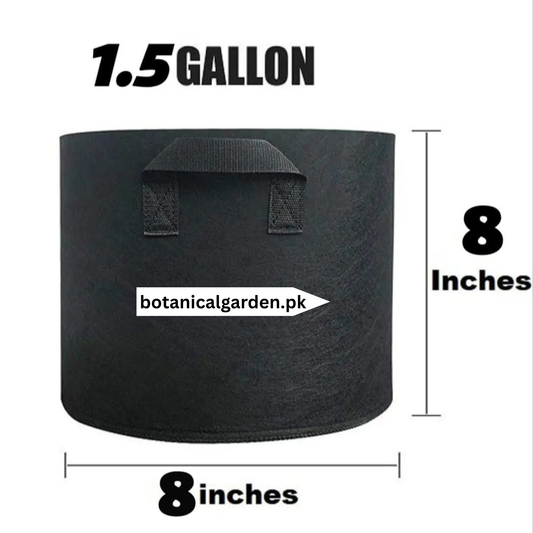 1.5 Gallon Fabric Grow Bag with Handles
