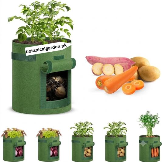 Potato Grow Bag with Harvest window & handle 13 inch
