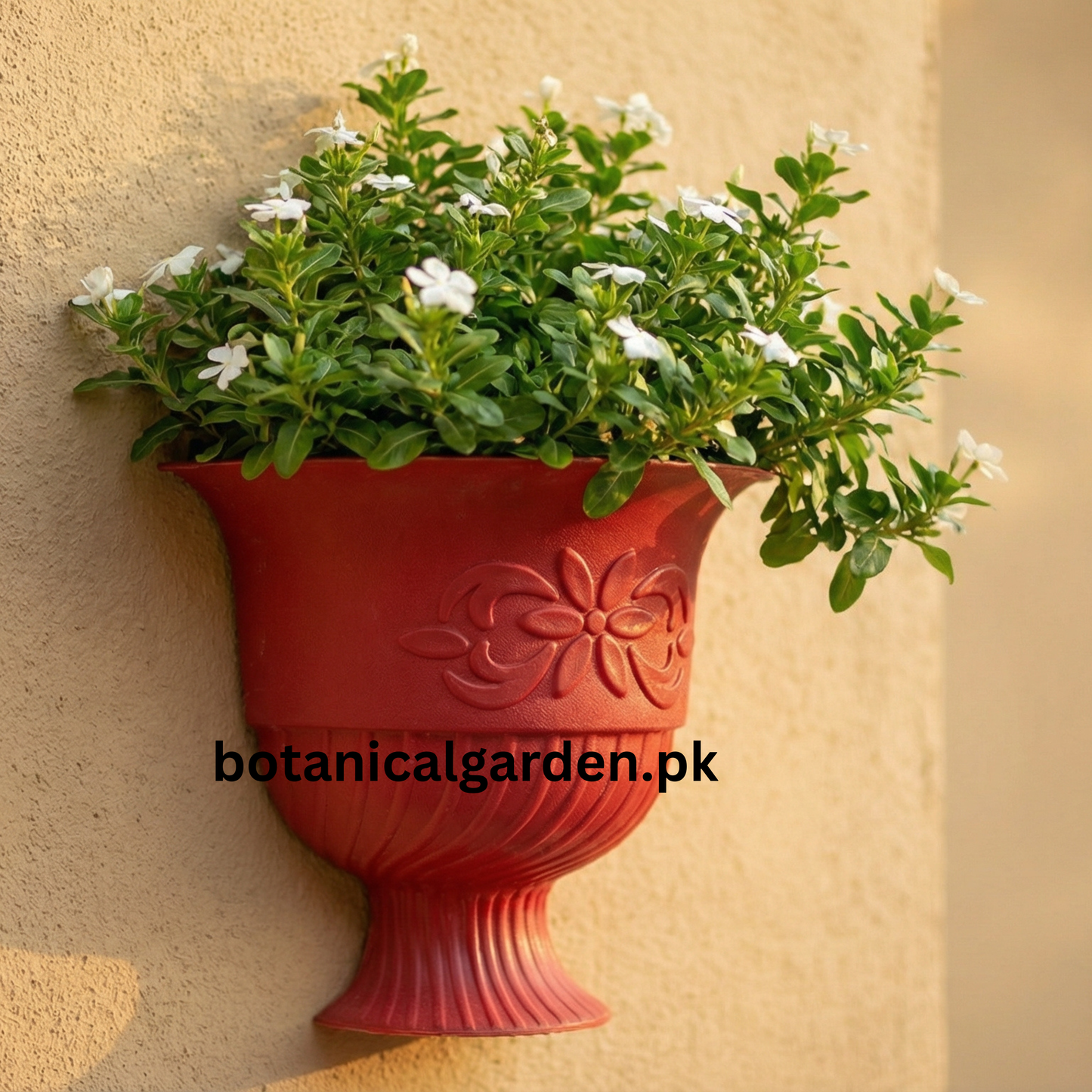 Flower Design Wall Pot 7.5Inch