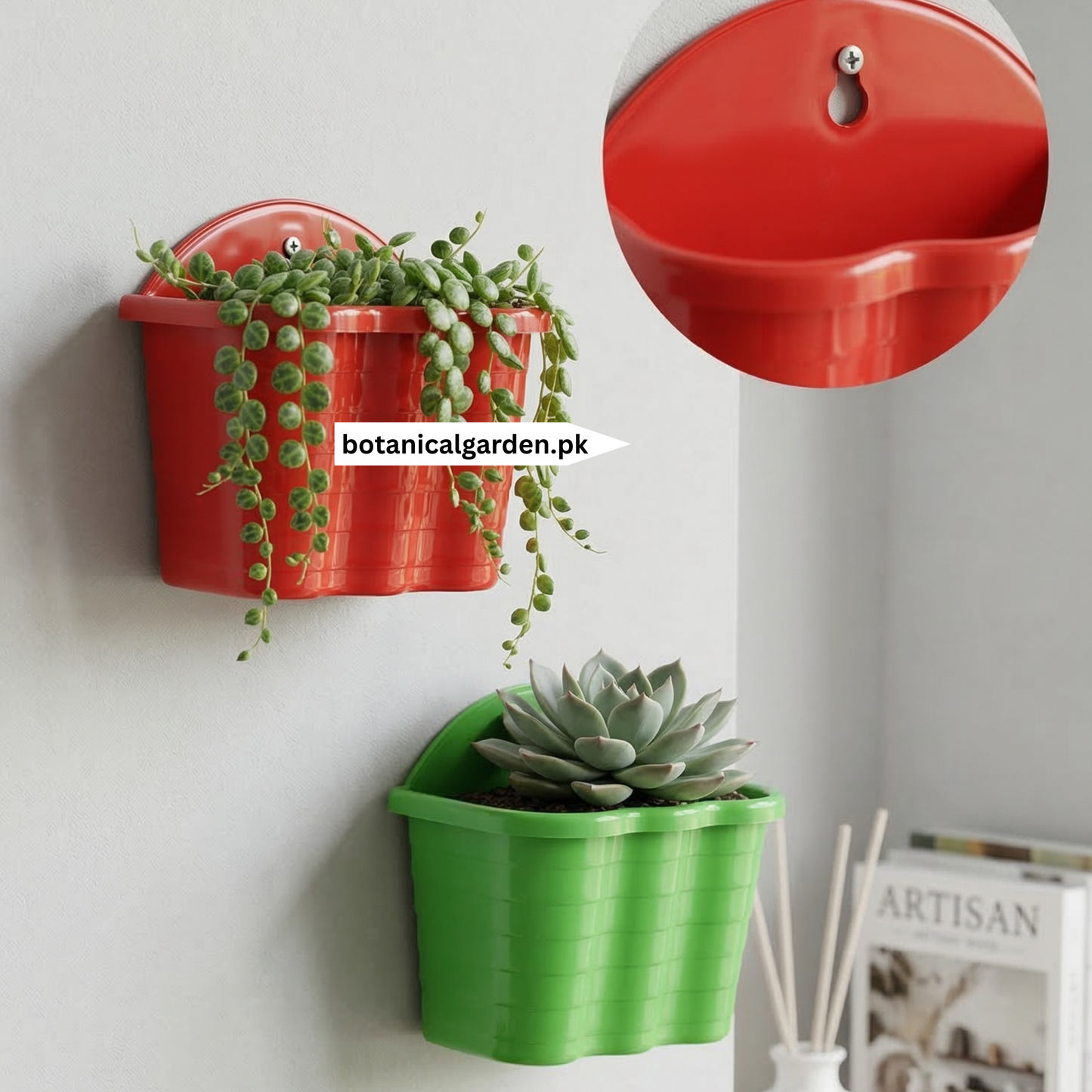 Vertical Wall Planter Pots 6inch