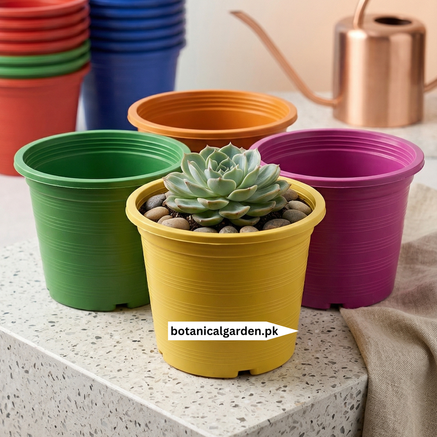 Premium Vibrant Round Nursery Planters 10Inch