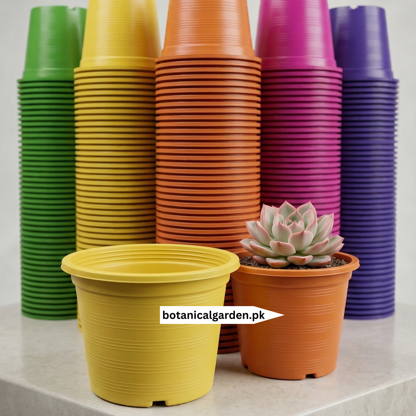 Premium Vibrant Round Nursery Planters 10Inch