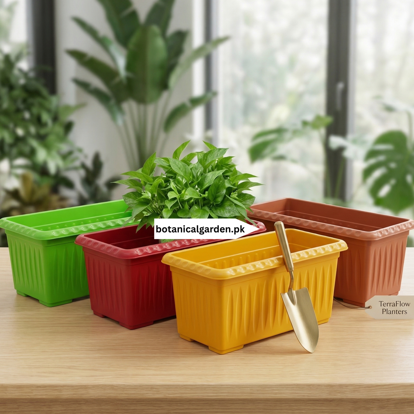 Modern Rectangular Large Planter 21 Inch