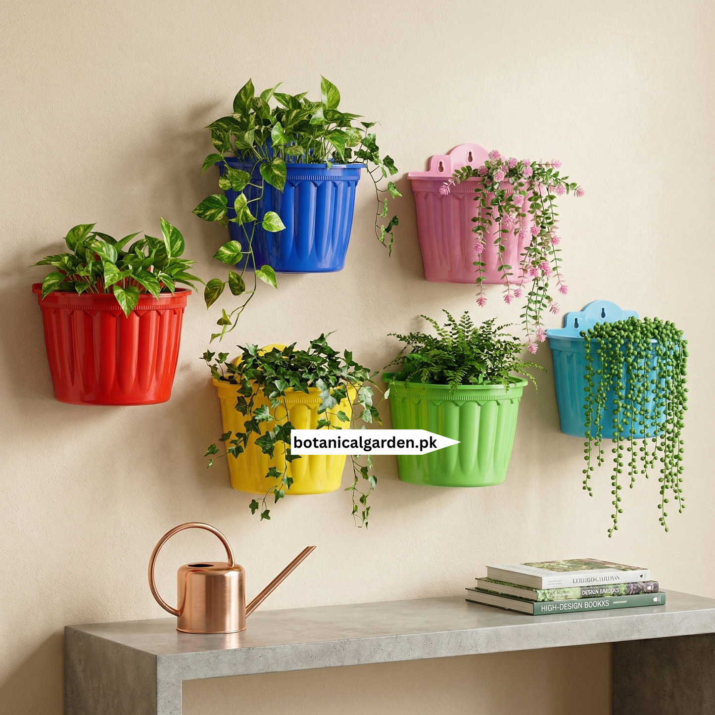Colorful Wall Hanging Pot 9Inch